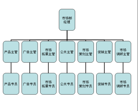 市场部组织架构图