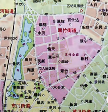 翠竹街道地图