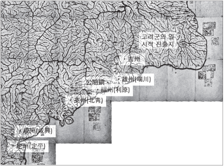 曷懒甸之战地理位置推定图（仅供参考） 