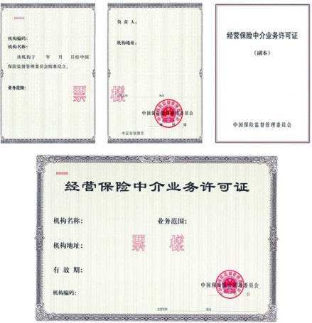 保险经纪公司业务许可证
