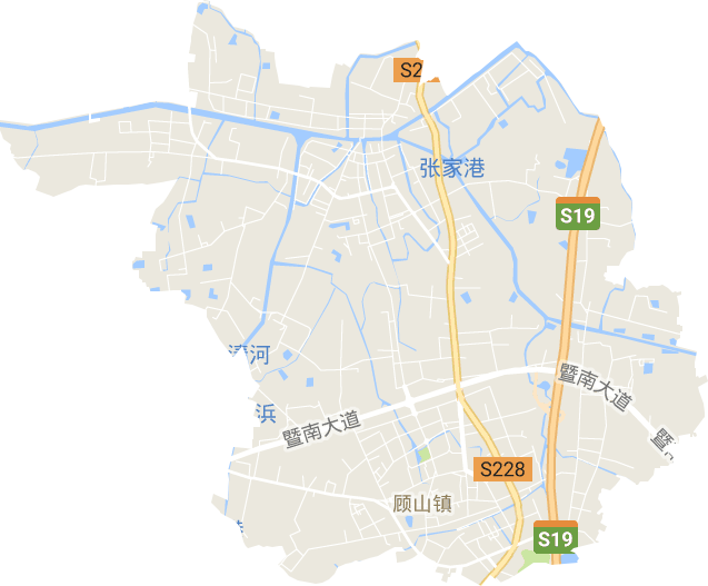 顾山镇地形图