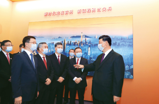 2020年习近平等参观 “庆祝深圳经济特区建立40周年展览”