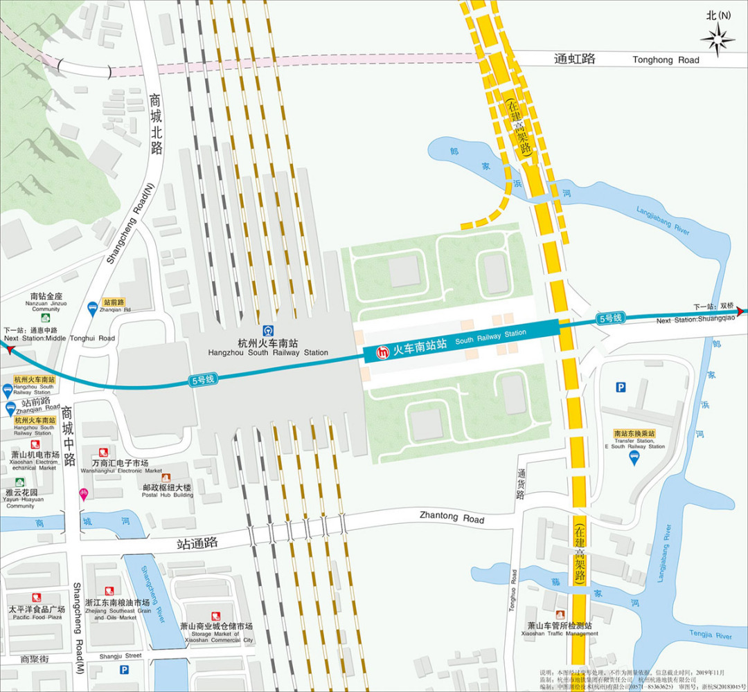 地铁火车南站站出入口示意图