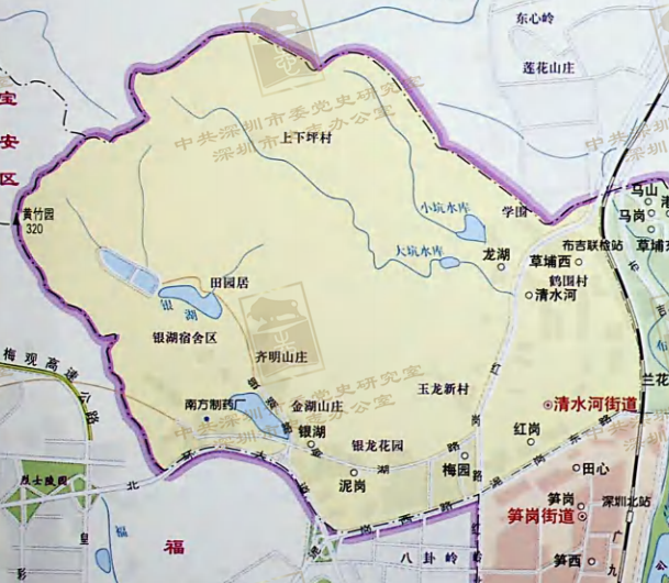 清水河街道地图