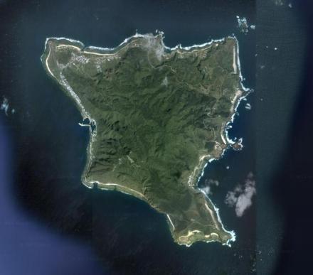 绿岛卫星图片