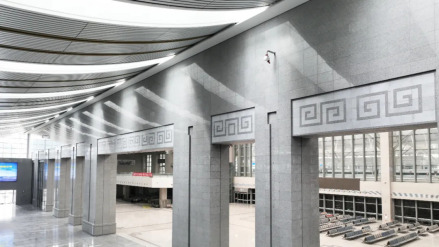 雕刻石材无缝拼接效果