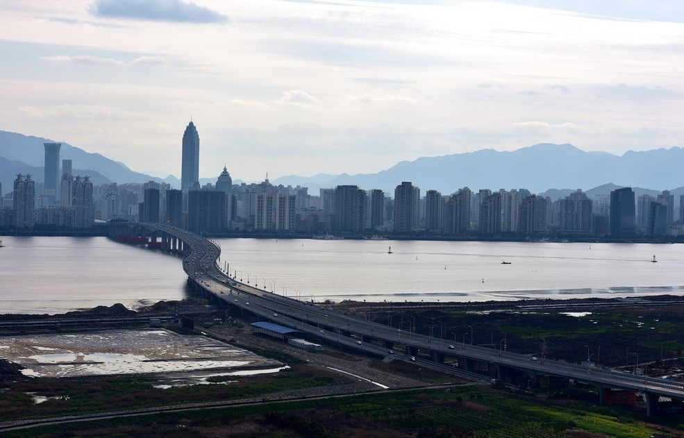 瓯越大桥的早晨