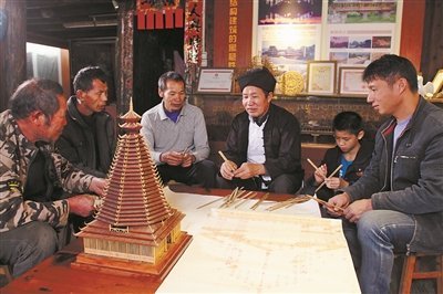 侗族木构建筑作品