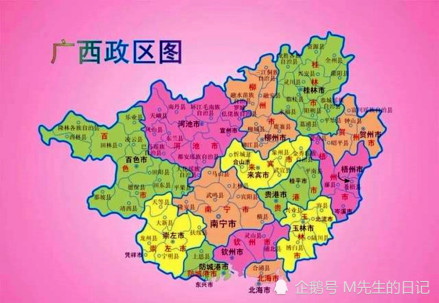 广西壮族自治区地图
