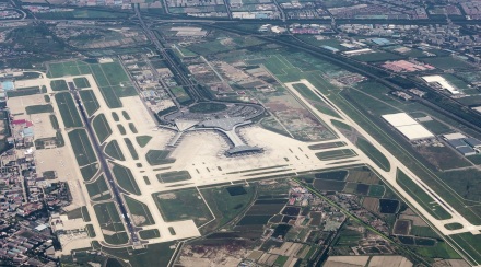 天津滨海国际机场全景图