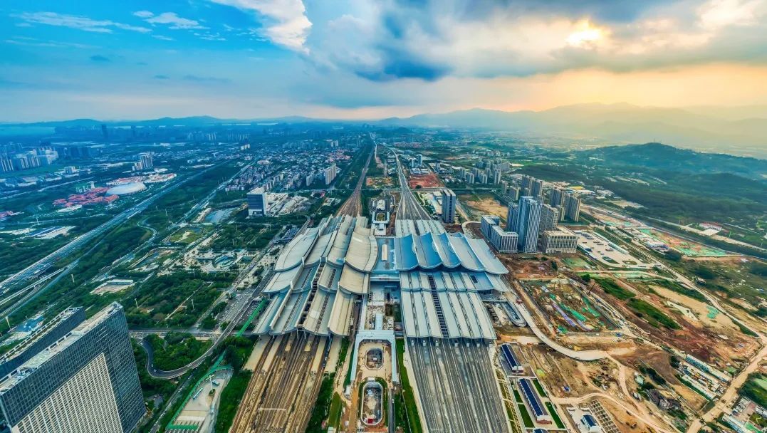 厦门北站双站场俯瞰