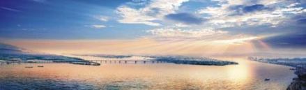 西江、北江、绥江汇流
