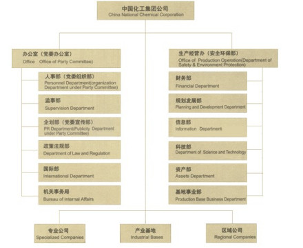 中国化工集团公司组织