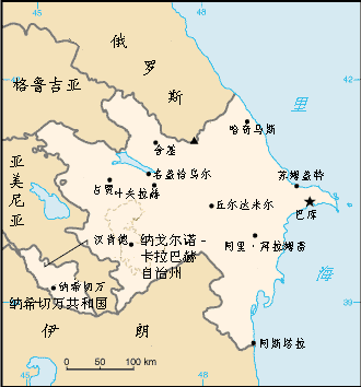 纳希切万自治共和国地理位置