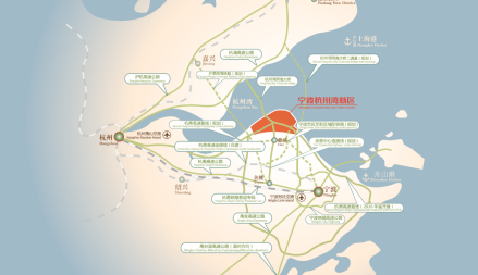 宁波杭州湾新区区位图