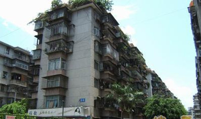 职工住宅外景图 
