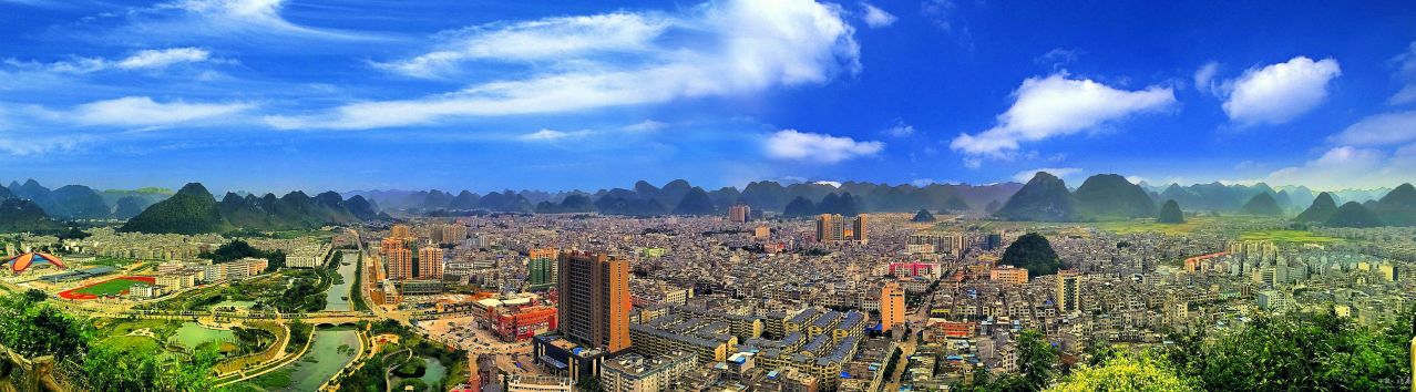 靖西市全景图2022