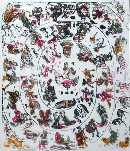 《葫芦笨》（34×40cm·清代雕版）