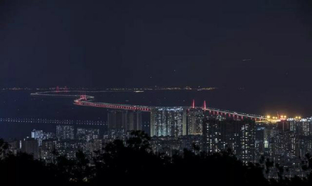 港珠澳大桥都市夜景