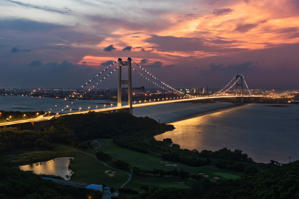江阴长江公路大桥夜景1
