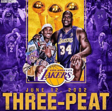 洛杉矶湖人队连续三年夺得NBA总冠军