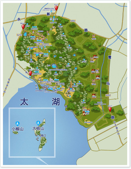 常州太湖湾 导览图