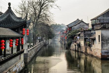 枫泾两岸建筑