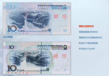 10元纸币反面对比