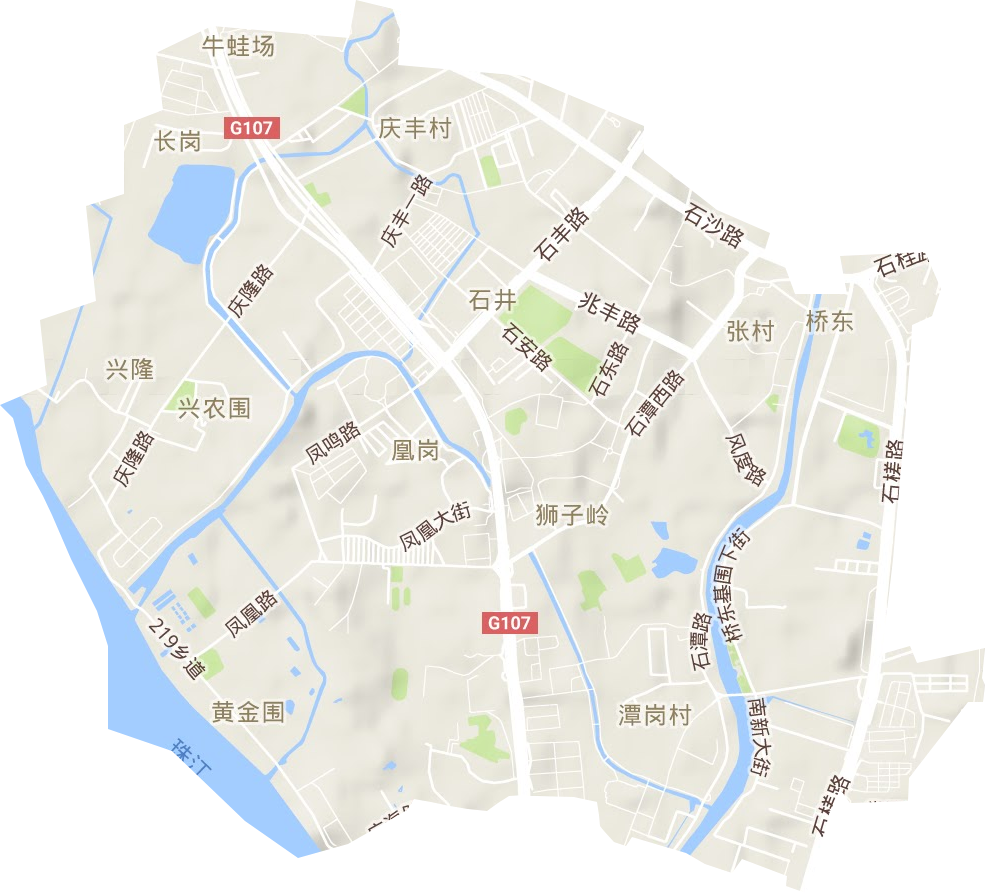 石井街道地形图