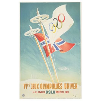 1952年奥斯陆冬奥会海报