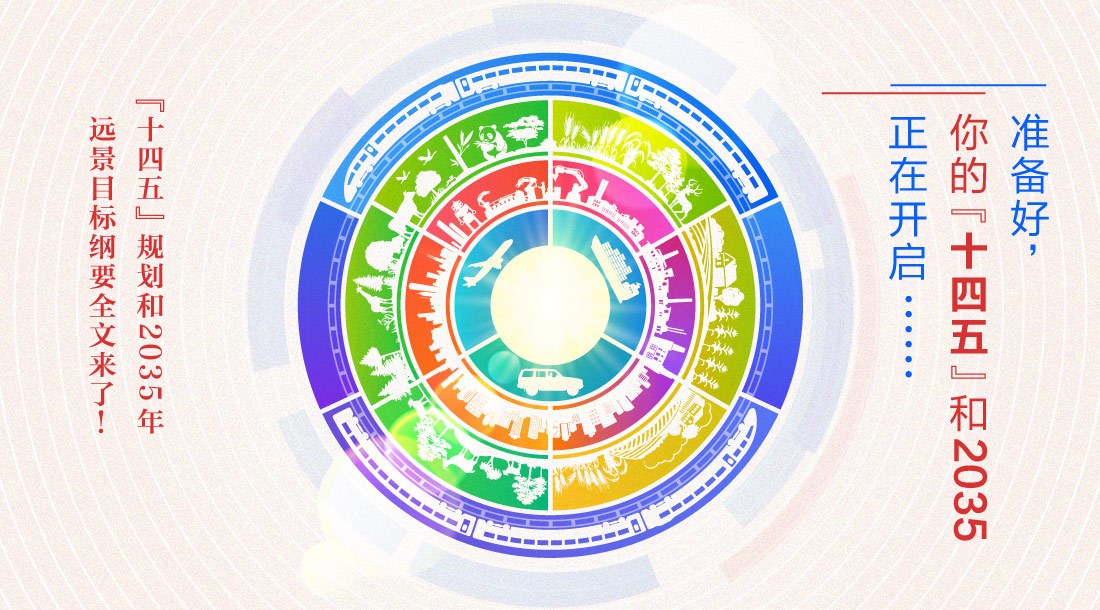 19张色彩卡，滑动开启你的“十四五”和2035！   