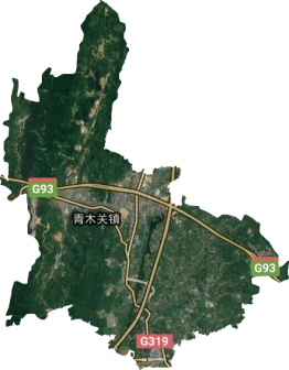 青木关镇卫星图
