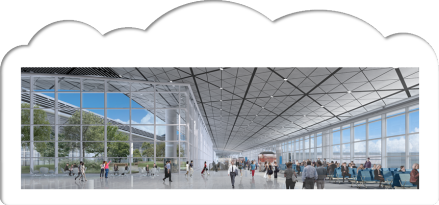 香港国际机场三跑道客运大楼效果图