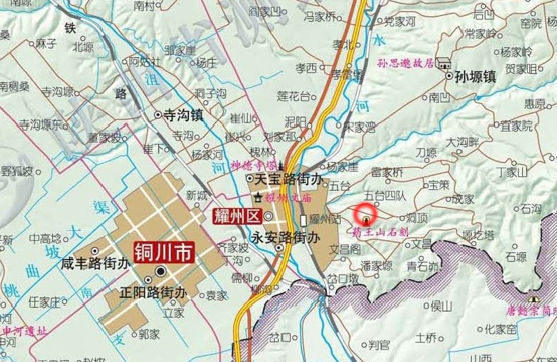 药王山地理位置