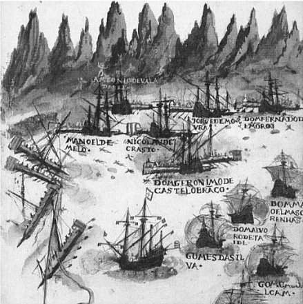 1552年土耳其舰队从葡萄牙手中夺取马斯喀特