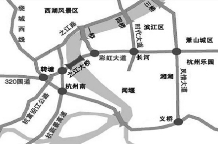 之江大桥位置图