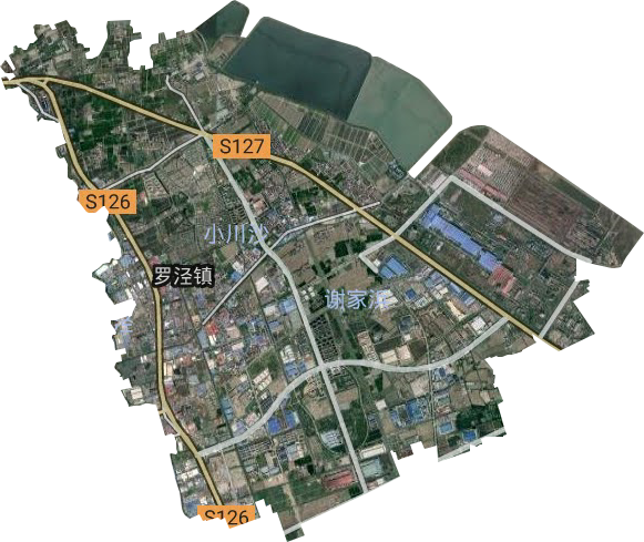 罗泾镇卫星图