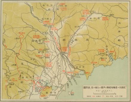 曷懒甸之战地理位置推定图（仅供参考） 