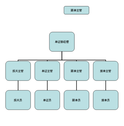 单证部组织架构图