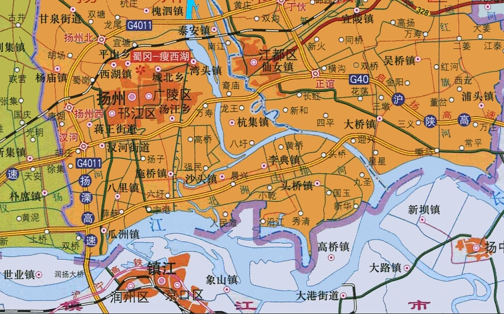 邵伯湖的位置及范围