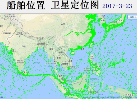 国际比较—长江水道船舶繁忙图