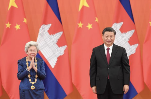 诺罗敦·莫尼列·西哈努克获友谊勋章