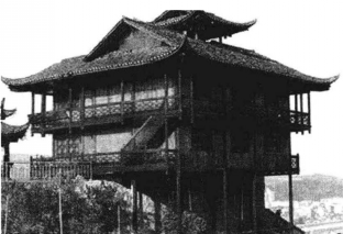 苗寨吊脚楼