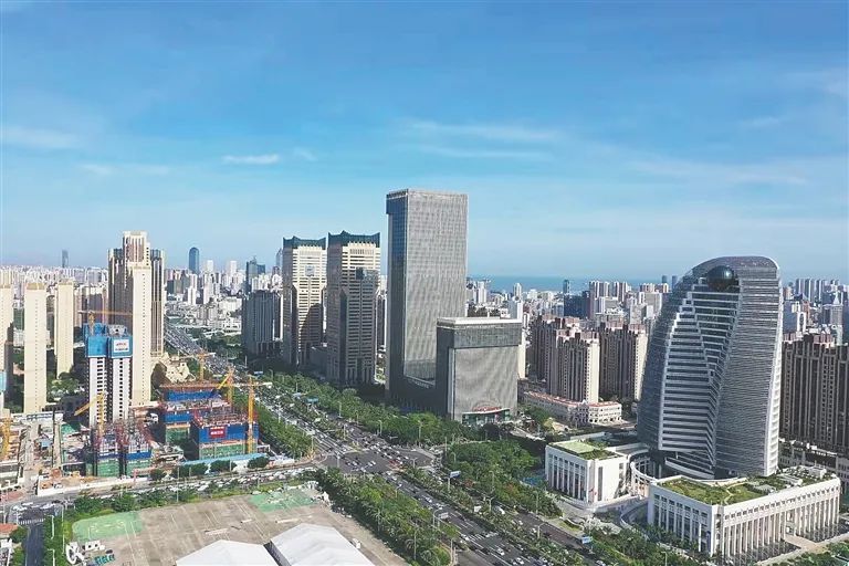 美兰区辖区内大英山金融聚集区