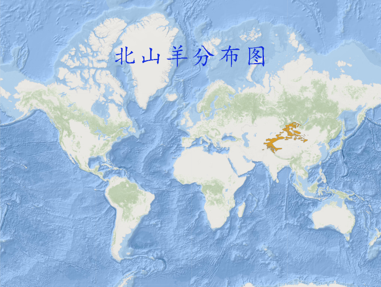 北山羊分布图