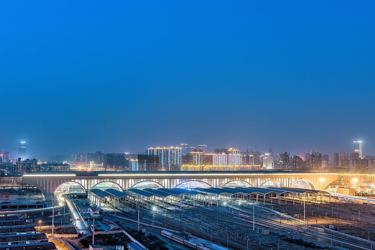 石家庄站夜景