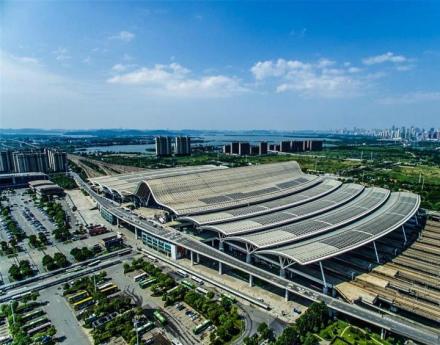 武汉站鸟瞰图