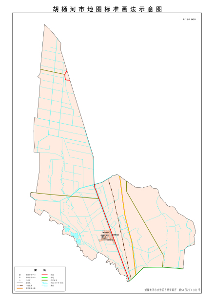 胡杨河市标准地图