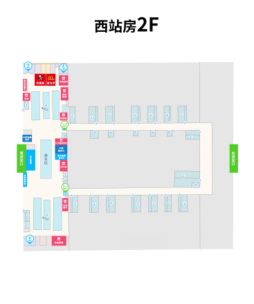 西站房地上二层平面图