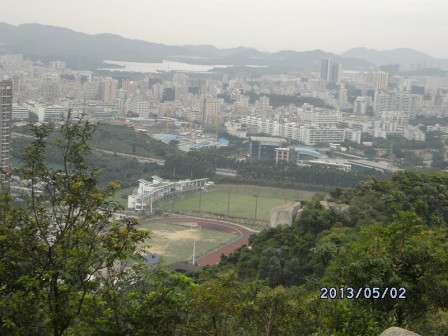 半山俯瞰龙泉体育园